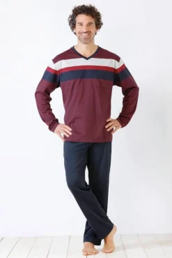 Hajo Yöasut*pyjama 53857 636 Marine/Rot