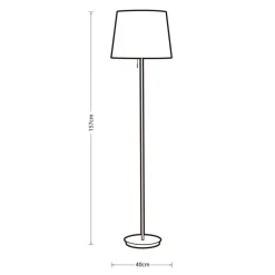 Heat Sisustusvalaisimet*lattiavalaisin Rose 157 cm ruusukulta-valkoinen