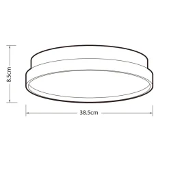 Heat Sisustusvalaisimet*plafondi Discus Easy Mount 38 cm maalattu puu