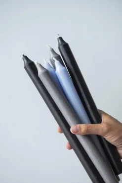 IB Laursen Kynttilät Ja Huonetuoksut*kruunukynttilä 29 cm rustiikki harmaa