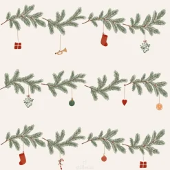 IB Laursen Kertakäyttö*lautasliina Christmas garlands 50 kpl/pkt