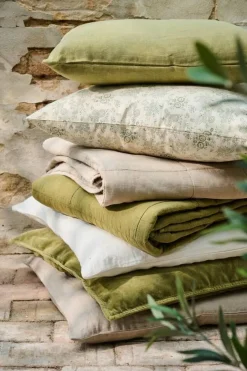 IB Laursen Sisustustekstiilit*tyynynpäällinen Agatha kukat vihreä