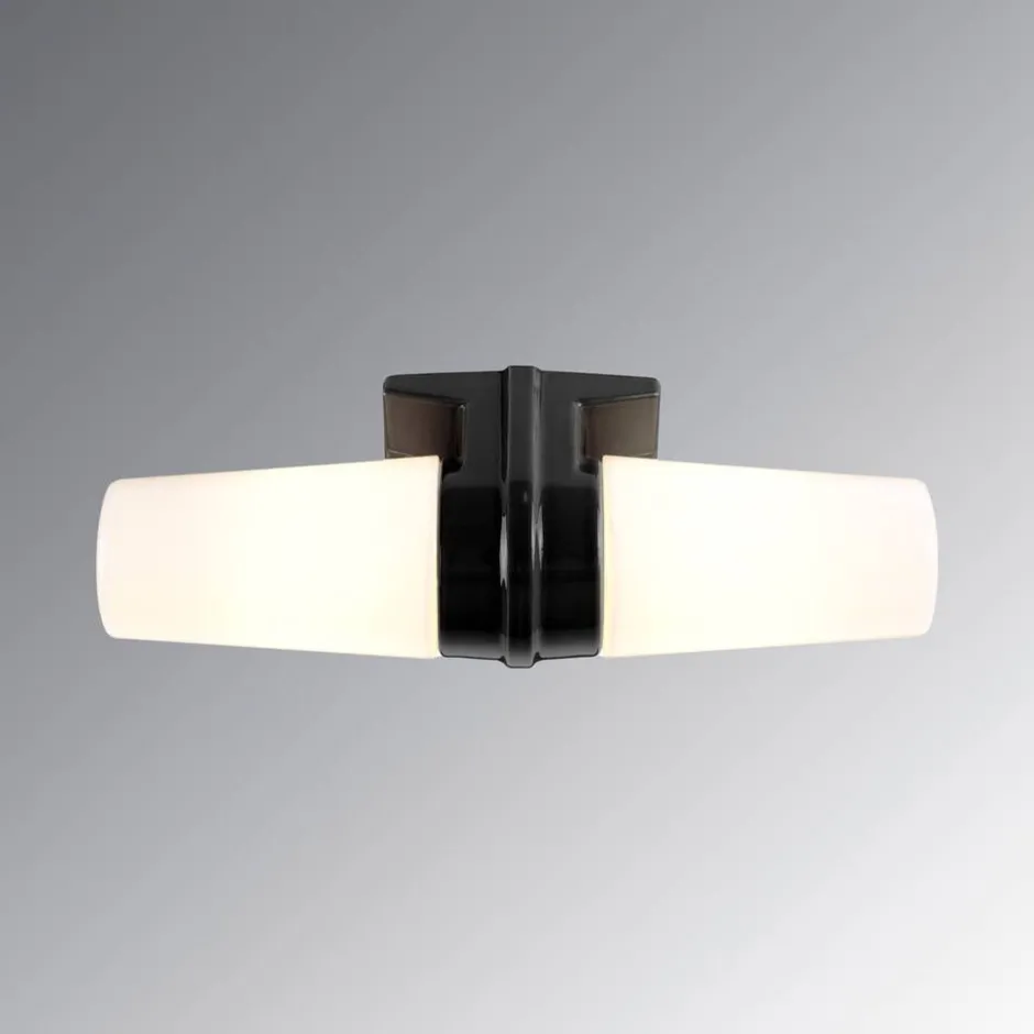 Ifu00f6 Electric Kosteantilanvalaisimet*Ifö Electric Bernadotte keittiö/kylpyhuonevalaisin musta, 2x40W