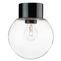Ifu00f6 Electric Ulkovalaisimet*Ifö Electric Classic Glob Ø150mm, musta, suora posliinikanta
