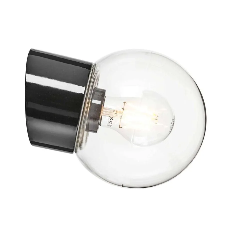 Ifu00f6 Electric Ulkovalaisimet*Ifö Electric Classic Glob Ø150mm, musta, vino posliinikanta