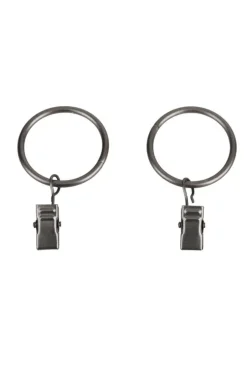 Ihanin Verhot Ja Verhotarvikkeet*verhorenkaat nipistimellä 25/32 mm antrasiitti