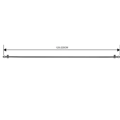 Ihanin Verhot Ja Verhotarvikkeet*verhotanko Cafe 125-220 cm kromi