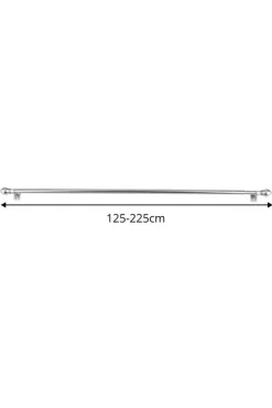 Ihanin Verhot Ja Verhotarvikkeet*verhotanko Cafe 125-220 cm hopea