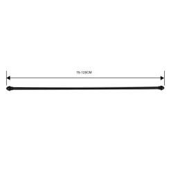 Ihanin Verhot Ja Verhotarvikkeet*verhotanko Cafe 75-125 cm musta