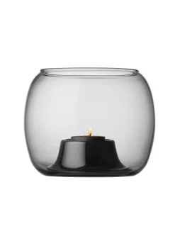 Lyhdyt Ja Kynttilänjalat*Iittala Kaasa Kynttilälyhty 141x115 mm harmaa