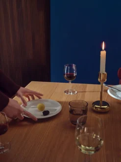 Iittala Lyhdyt Ja Kynttilänjalat*Nappula kynttilänjalka 183 mm messinki