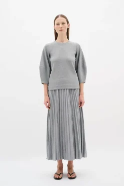 InWear Hameet Ja Haalarit*hame 30110633 Yan Midi 1740161 Harmaa