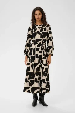 InWear Vapaa-Ajan Mekot*mekko Lynn 900008093 Musta / Beige
