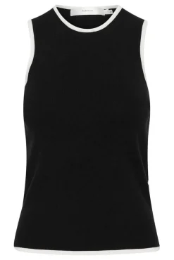 InWear Liivit|Topit*neuletoppi Sacco 194008 Musta / Valkoinen