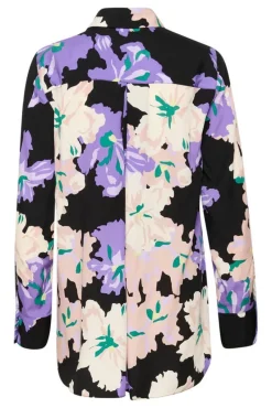 InWear Puserot*pusero HanniIW Shirt Purple Art Flower 302759