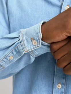 Jack & Jones Kauluspaidat*paita Jjicreek Blue Denim Light Blue