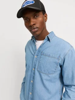 Jack & Jones Kauluspaidat*paita Jjicreek Blue Denim Light Blue