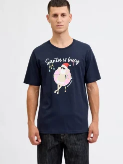 Jack & Jones T-Paidat*t-paita Jjchritmas White
