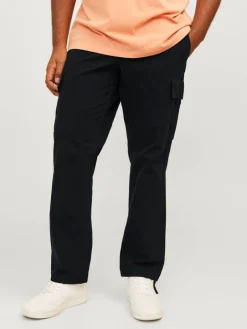 Jack & Jones Plus Housut*Jack Jones Plus cargohousut Jpstkane Jjbarkley Black
