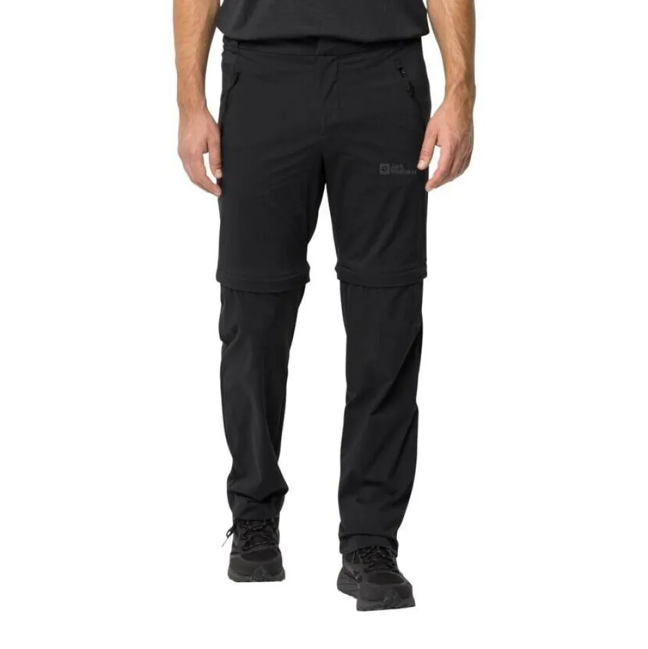 Jack Wolfskin Housut*softshell-housut Glastal zip off pants 6000 Black