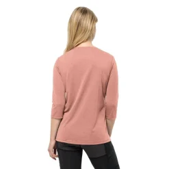 Jack Wolfskin Paidat, Neuleet Ja Topit*t-paita 3/4 Crosstrail W 2919 Rose dawn
