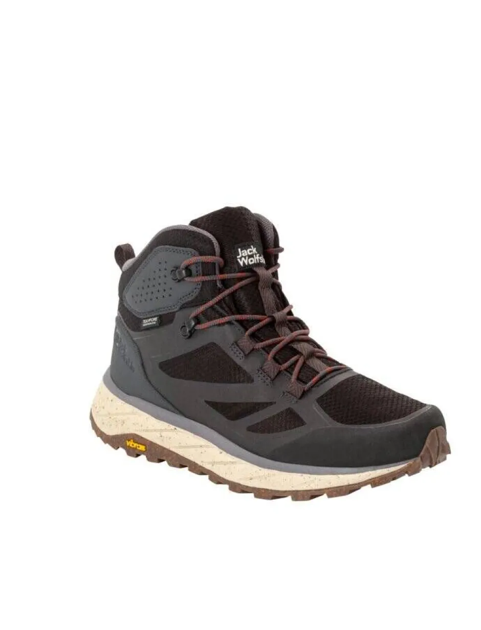 Jack Wolfskin Vaellus- Ja Metsästyskengät|Retkeilykengät*vaelluskenkä Terraventure Texapore Mid m 6364 Phantom/ grey