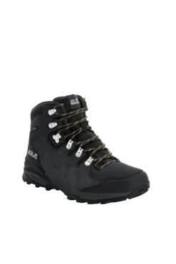 Jack Wolfskin Vaellus- Ja Metsästyskengät|Retkeilykengät*vaelluskenkä Refugio Texapore mid m 6357 Phantom/ burly yellow xt