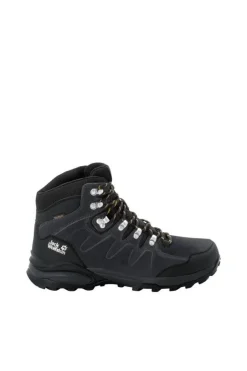 Jack Wolfskin Vaellus- Ja Metsästyskengät|Retkeilykengät*vaelluskenkä Refugio Texapore mid m 6357 Phantom/ burly yellow xt