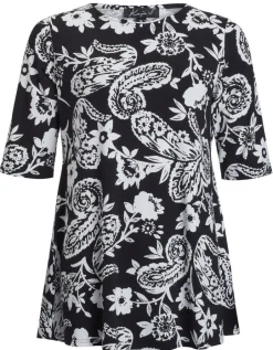 Kaija S Trikoopaidat Ja Colleget*trikoopaita Rinas BLACK/ WHITE