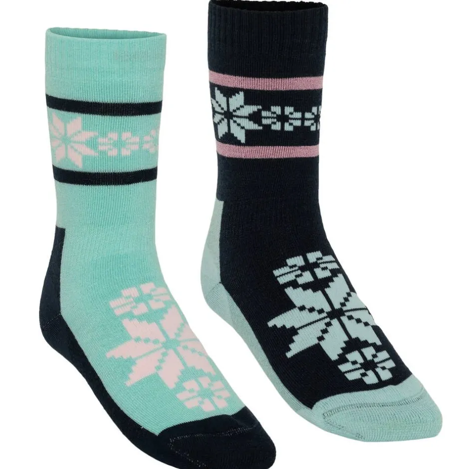 Kari Traa Asusteet|Asusteet*sukat Rusa wool 2 pr/pkt Wave Bright turquoise