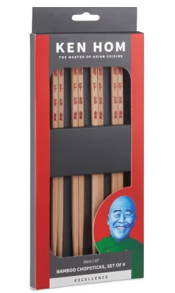 Ken Hom Aterimet*syömäpuikot bambua 4 paria