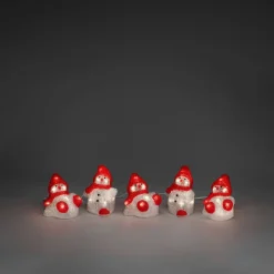 Konstsmide Koriste- Ja Kausivalot*akryylivalosarja Lumiukot 5 kpl/setti 40 x LED