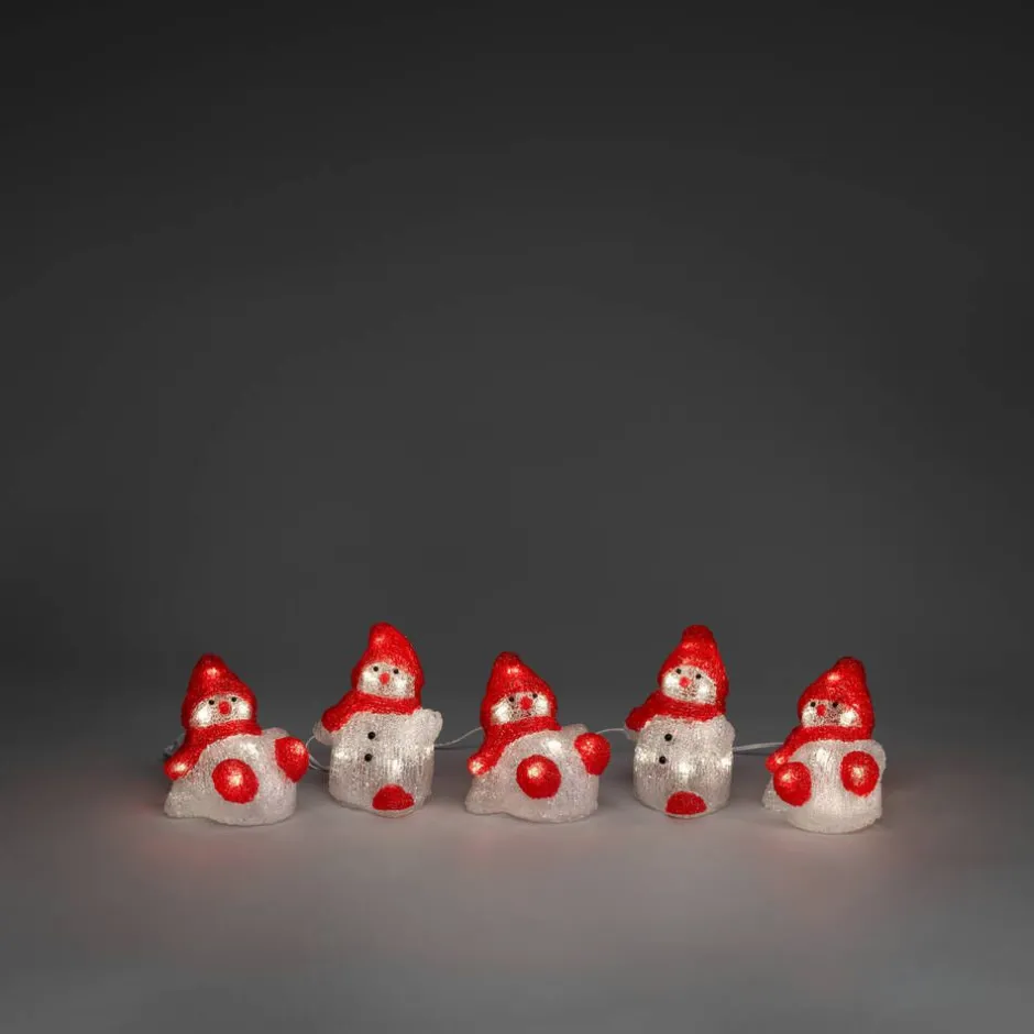 Konstsmide Koriste- Ja Kausivalot*akryylivalosarja Lumiukot 5 kpl/setti 40 x LED