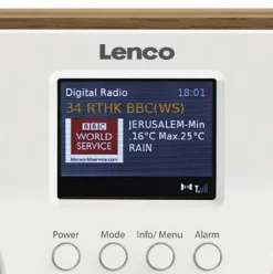 Lenco Radiot Ja Kelloradiot*ladattava matkaradio PIR-645 valkoinen