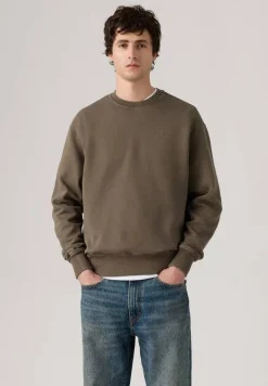 Levi's Colleget*college Authentic Crew 0034 Khaki Green