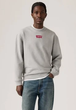 Levi's Colleget*college Relaxed Graphic Crew 0369 Mid Tone Heather Grey