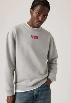 Levi's Colleget*college Relaxed Graphic Crew 0369 Mid Tone Heather Grey