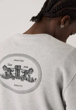 Levi's Colleget*college Relaxed Graphic Crew 0369 Mid Tone Heather Grey