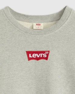 Levi's Colleget*college Relaxed Graphic Crew 0369 Mid Tone Heather Grey