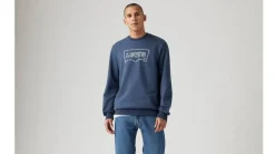 Levi's Colleget*college Standard Graphic Crew 0085 Rope Batwing Crew Vw SargassoSea