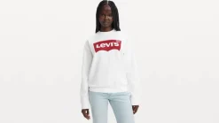 Levi's Trikoopaidat Ja Colleget*collegepaita Everyday Crew Batwing White 0025 Batwing white