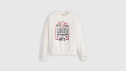 Levi's Trikoopaidat Ja Colleget*collegepusero Graphic Heritage Crew 0047 Valkoinen Founded in