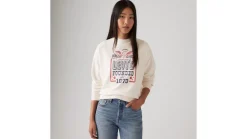 Levi's Trikoopaidat Ja Colleget*collegepusero Graphic Heritage Crew 0047 Valkoinen Founded in
