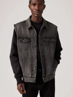 Levi's Talvitakit*farkkuliivi 0001 Relaxed Trucker Vest 0001 Night Owl Vest