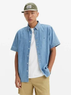 Levi's Kauluspaidat*farkkupaita 0007 SS Authentic Button Down 0007 Eli Medium Blue Wash