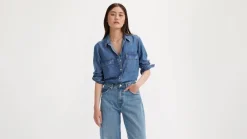 Levi's Puserot*farkkupaita Doreen Utility Shirt 0009 In patches 2