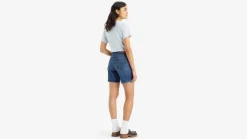 Levi's Shortsit Ja Caprit*farkkushortsit Ribcage Bermuda Short 0001 Basic farkkusininen