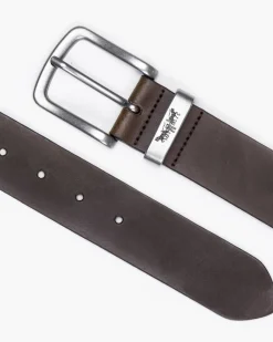 Levi's Vyöt Ja Olkaimet*nahkavyö Metal Horse Keeper 0001 Brown
