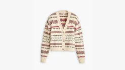 Levi's Neuletakit*neuletakki Gala Fairisle 0000 Hayley fair isle white swan