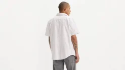 Levi's Kauluspaidat*paita SS Authentic Button Down 0001 Cupertino Stripe Bright White